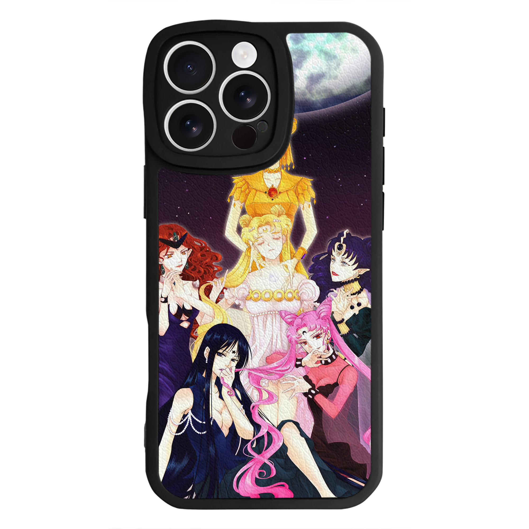 （画像用） 美少女戦士セーラームーン Sailor Moon 【iPhone 16シリーズ対応】シリコンスマホケース（レザー調） 材質：シリコン